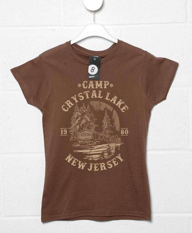 Camp Crystal Lake 1980 Fitted Womens T-Shirt 8Ball